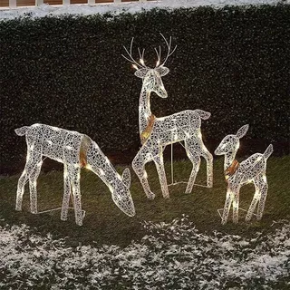 Decoração De Natal Art Elk Deer Garden Decoration Bright3