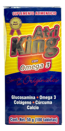 Atri King Omega 3 Glucosamina Colágeno 100 Tabs Dragon King