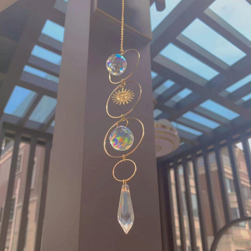 Yz Atrapasol Colgante Con Cadena De Cuentas De Cristal