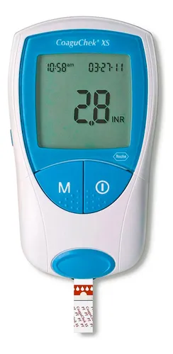 comprar Aparelho Coaguchek Pu002F Teste De Coagulação Do Sangue - Roche Cor Azul-turquesa