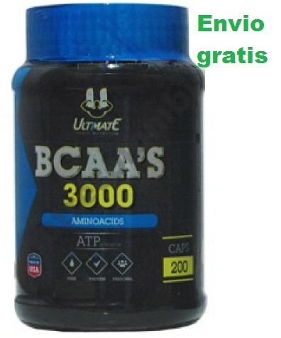 Aminoacidos Bcaas 3000gm 200 Capsulas Ultimate Envio Gratis