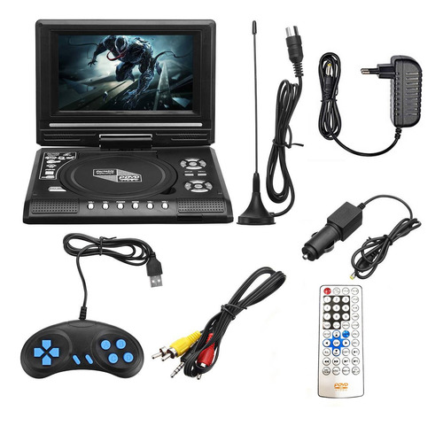 Reproductor De Dvd Multifunción Hd Con Gamepad 7.8 Pulgadas