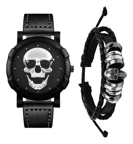 Reloj de calavera para hombre hotsell