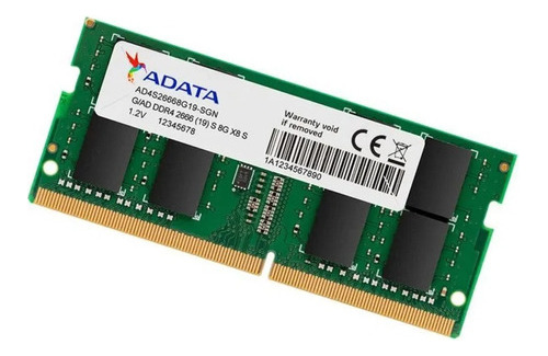Imagen 4 de 10 de Memoria Ram Ddr4 8gb 2666 Sodimm Cl19 Adata Premier
