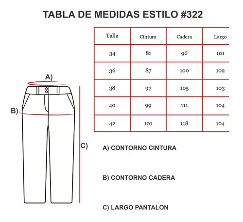 Pantal n Vestir Mujer Tiro Alto Tallas Extras Con El stico Env o