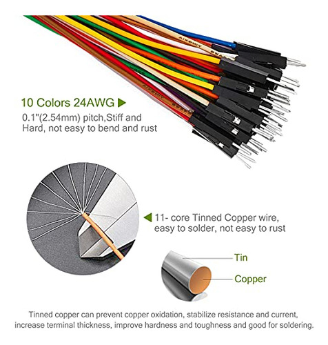 Pack 40 Jumper Wires Dupont 10cm Para Arduino Y Raspberry