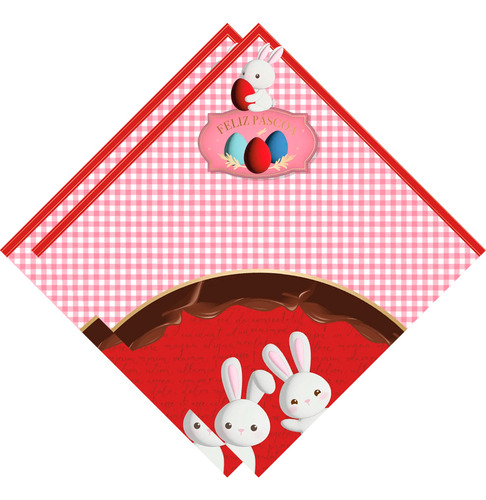 Saco Express Contos De Páscoa Rosa 24x24cm 25 Unidades Cromu