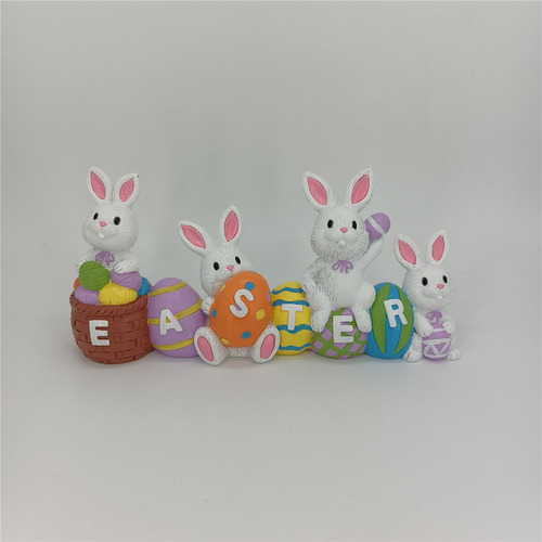 Estatua De Conejo De Pascua Para Estudio De Escritorio Sculp