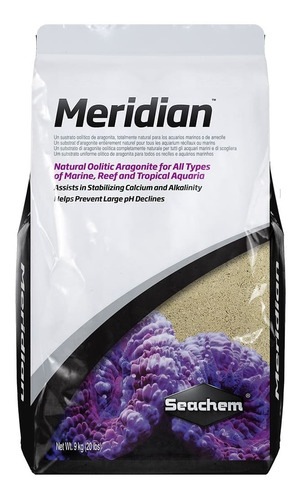 Substrato Natural Oolitic Aragonita Seachem Meridian - 9kg