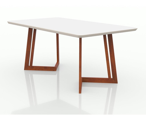 Conjunto Sala De Jantar 6 Lugares Madeira Eucalipto Safira