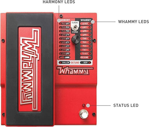 Imagen 5 de 6 de Digitech Whammyv-01, Pedal De Efectos De Tonos De Guitarra