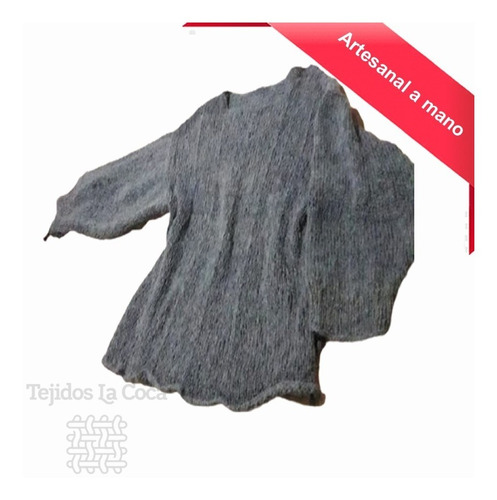 Imagen 2 de 3 de Maxi Sweater / Vestido Tejido Dama Artesanal Talle Xl