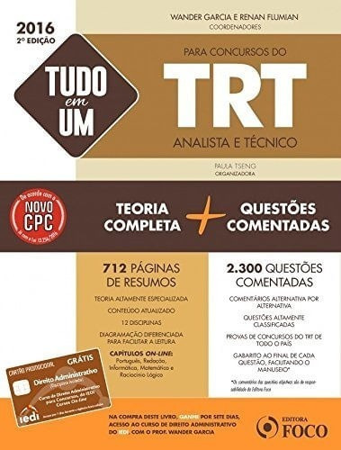 Tudo Em Um Para Concursos Do Trt Analista E Técnico