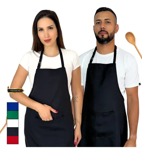Kit 2 Avental Cozinha Garçom Restaurante Churrasco Oxford