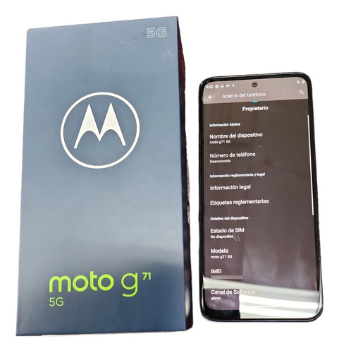 Smartphone Motorola Moto G71 6.4'' 128gb + 6gb Ram 5g Android 11 Color Azul Ópalo