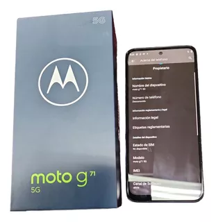 Smartphone Motorola Moto G71 6.4'' 128gb + 6gb Ram 5g Android 11 Color Azul Ópalo