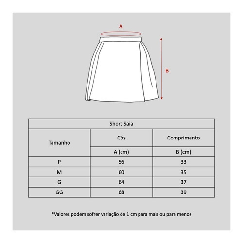 Imagem 6 de 6 de Kit 5 Shorts Saia Heide Leg Basic Academia Blogueiras