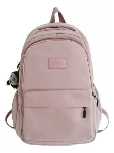 Mochila Aesthetic Bonita Mochila Para Estudiantes Color Rosa