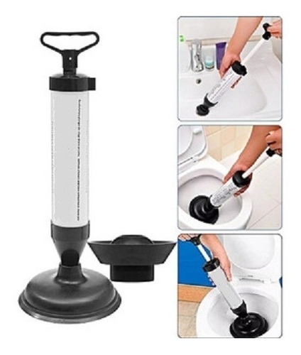 Desatorador Manual Para Inodoros Baños Cocinas A Presion