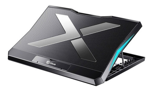Imagen 1 de 10 de Base Soporte Cooler Notebook 14 A 17p Luz 6 Alturas 6 Fans