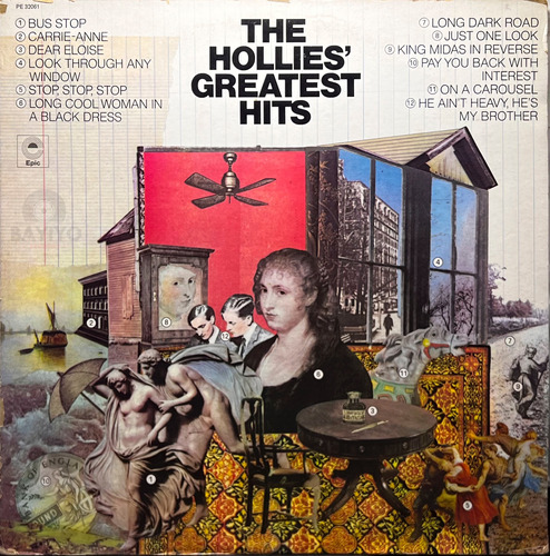 Vinilo Lp The Hollies Greatest Hits Long Cool Woman In Black