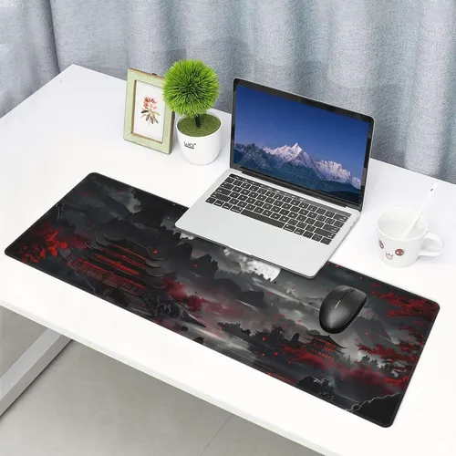 Mouse Pad Extendido Brecoy - De Color Negro - Impermeable...