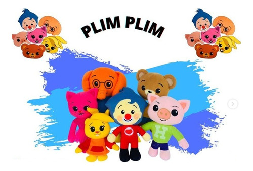 Peluches De Plim Plim Y Sus Amigos 30 Cm Antialergicos