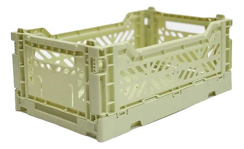 Caja Organizadora Plegable Apilable 26,6x17,1x10.5cm - 2.5kg Color Lime cream