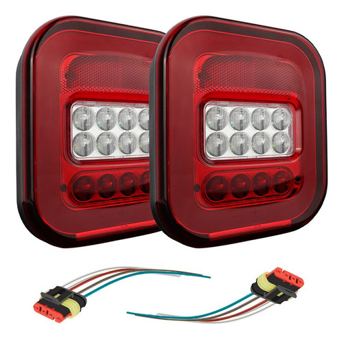 Lanterna Led Traseira Caminhao Marmitao Marmita 12v 24v Par