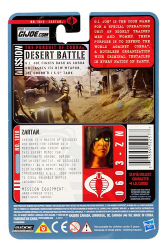 Gi Joe Pursuit Of Cobra Desert Battle Zartan
