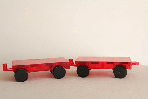 Imagen 3 de 4 de Imanes Magnéticos Magnific Tiles Con Vehiculos