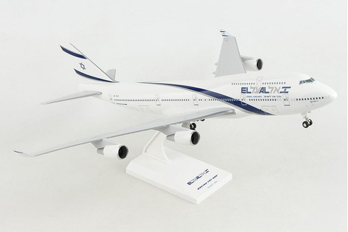 El Al 747 400 Kit Construcción Modelo Avión Con Engranaje 20