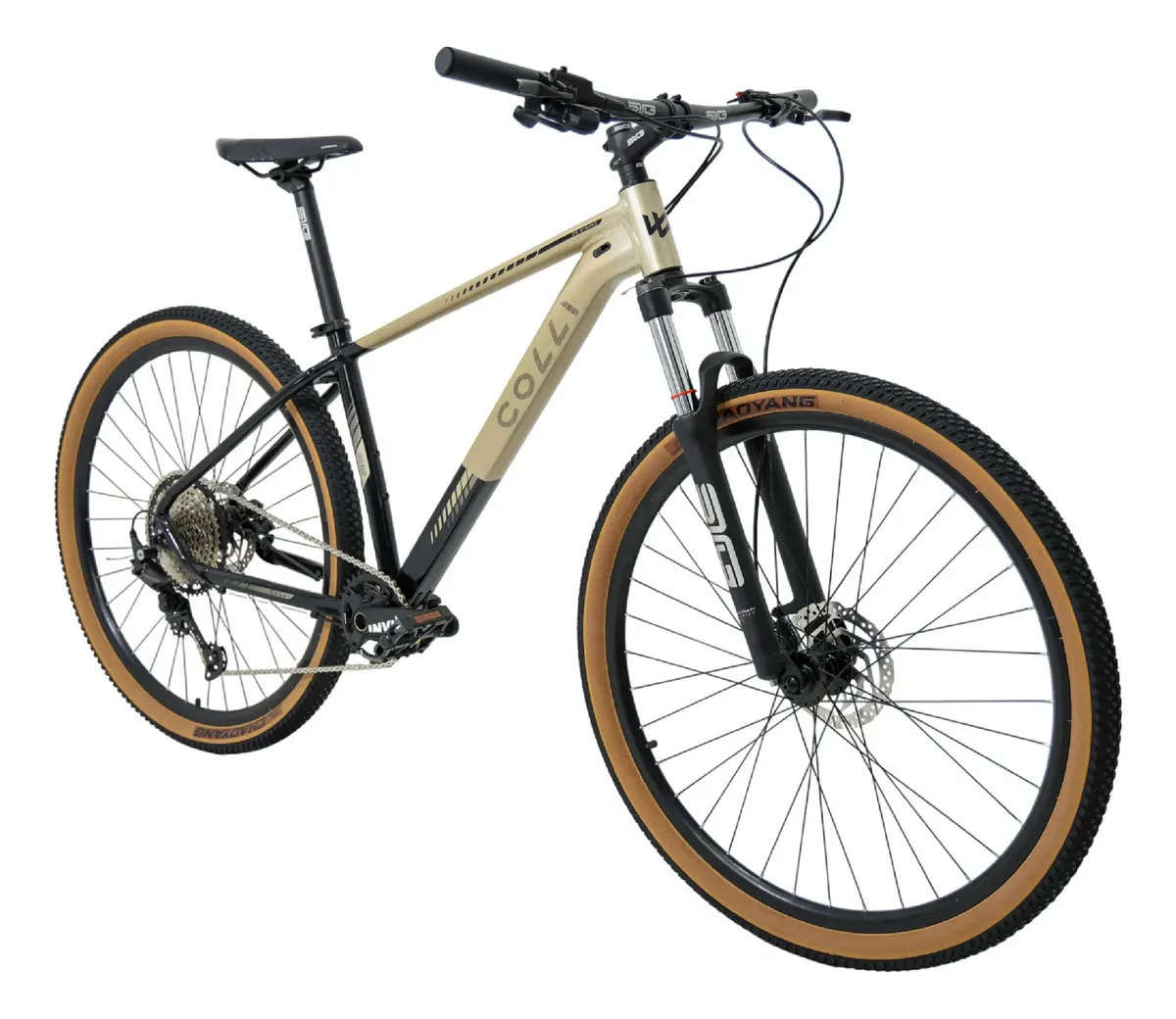 Bicicleta Aro 29 Mtb Colli Landscape Deore 12v Freio Shimano Dourado/preto M - 17