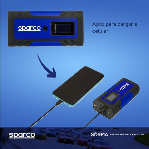 Imagen 6 de 10 de Mini Compresor Portatil 3 Boquillas Pantalla Lcd Luz Led