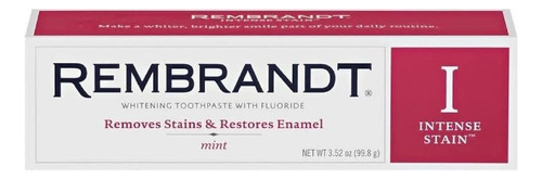 Pasta Dental Rembrandt, Intenso, Mancha, Menta Sabor, 3 Onza