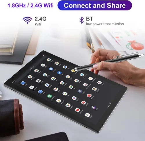 Tablet De 10 PuLG 2en1 C/ Teclado, 2+6gb + 64 Gb, Android14