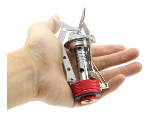 Imagen 7 de 9 de Calentador Mini Portatil Plegable Chispero + Cartucho 230g