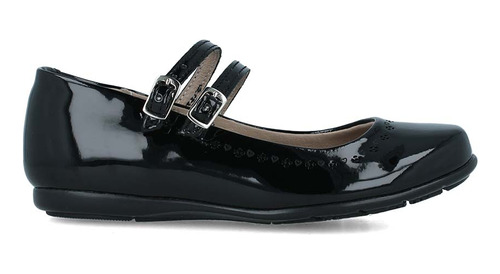 Flats Balerina Zapakids Niña Zapatos Charol Negro (18.0 - 21