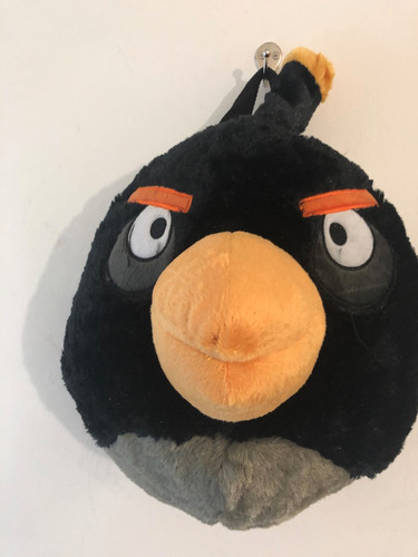 Angry Birds Pajaro Negro Bomb 38cm De Peluche Tipo Backpack | Meses sin  intereses