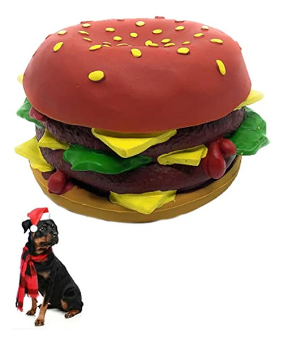 Xl Cheeseburger Dog Toy - Big Juguete Para Perros Con Chirri