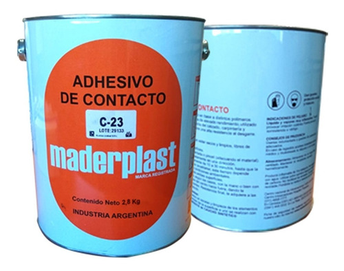 Adhesivo Doble Contacto C-24/ C-23 Maderplast 2,8 Kg 