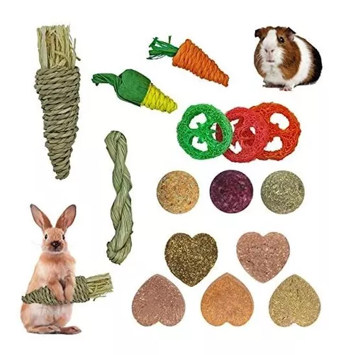 Joytzre Juguetes Masticables Para Conejos, 15 Unidades, Jugu