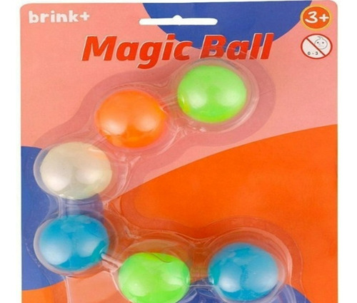 Fidget Toys Kit Com 6 Bolinhas Anti Stress Gruda Na Parede Cor Coloridas