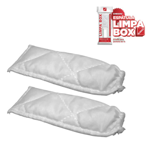 2 Refil Para Espatula Limpador De Vidro Para Transpasse Box