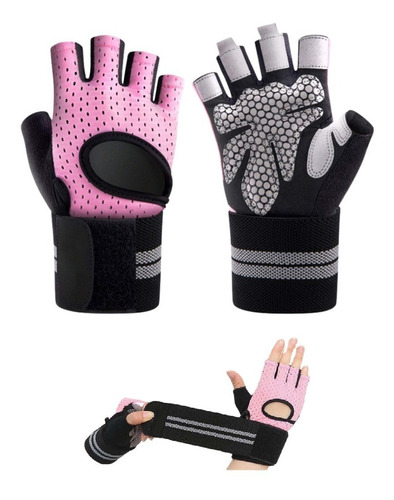 Guantes Para Gym Deportivos Con Muñequera De Poder