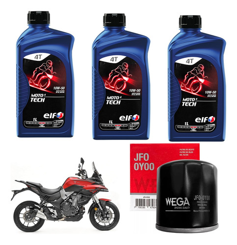 Kit Service Voge 500 Ds Dsx R Filtro + Elf Sintetico Sia+