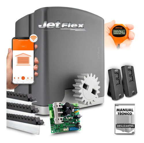 Kit Motor Portão Rápido Ppa Jetflex 1/2 Wifi App 800kg 4s