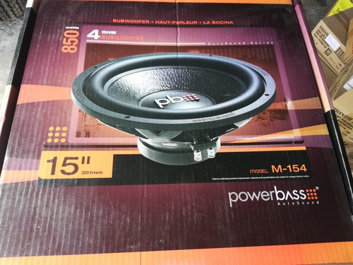 Bajo 15 Powerbass Bobina Sencilla 850wats