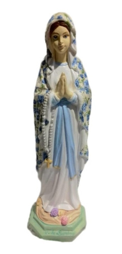 Virgen De Lourdes Alumine Decohogar Estatuilla De Yeso