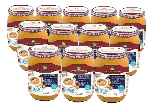 Imagem 1 de 3 de 12x Doce De Leite Diet São Lourenço 650g
